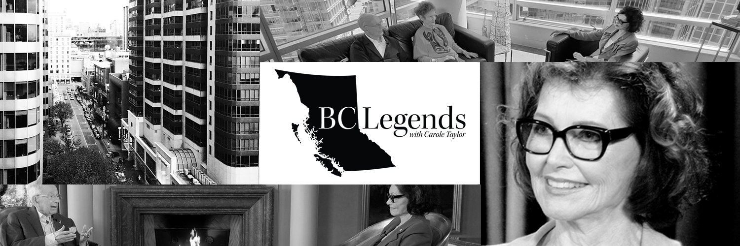 BC Legends with Carole Taylor banner