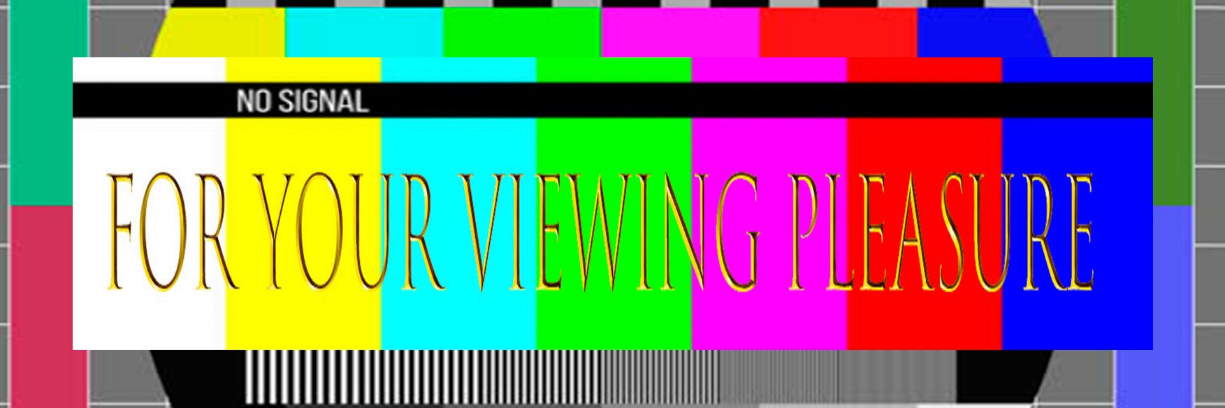 For your viewing pleasure banner