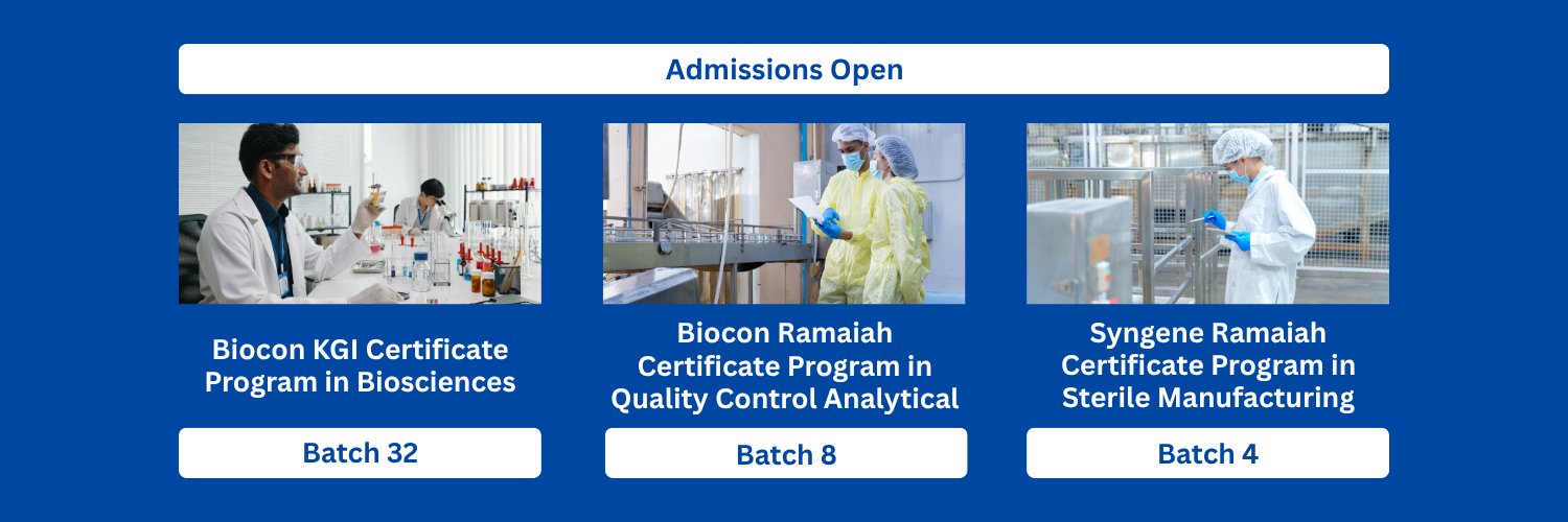Biocon Academy banner