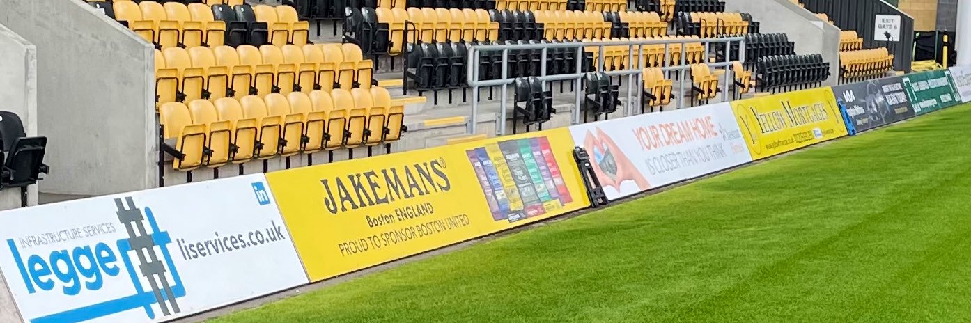 Boston United Commercial banner