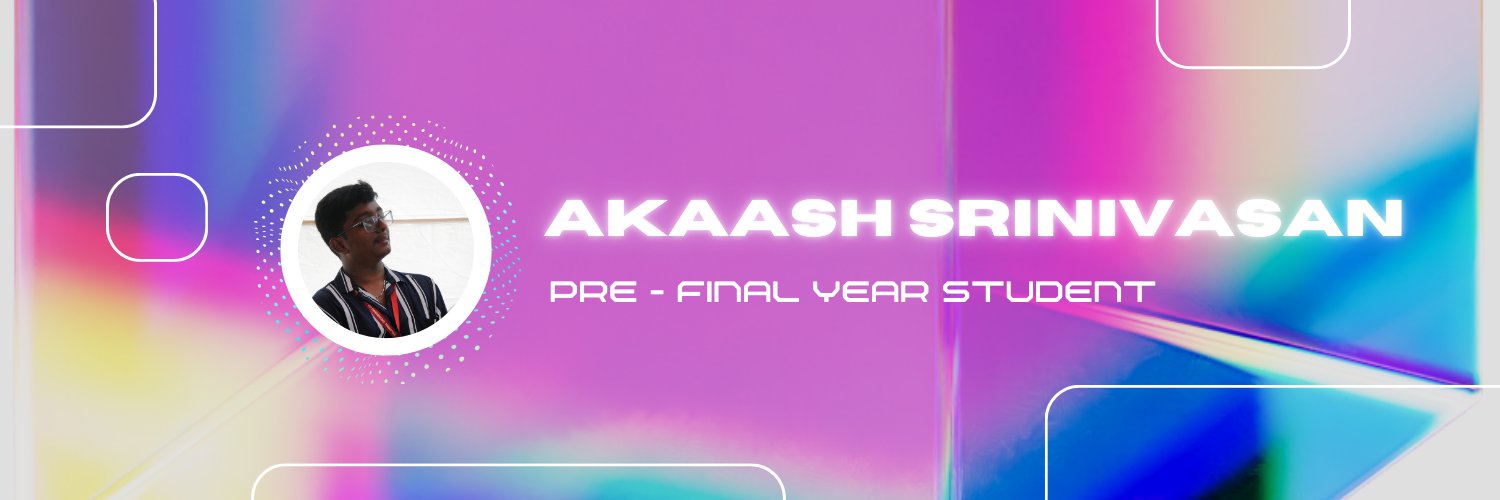 Akaash S banner