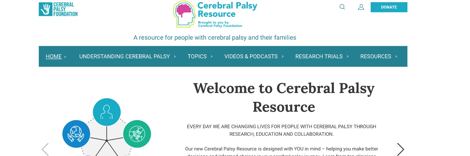 Cerebral Palsy Foundation banner