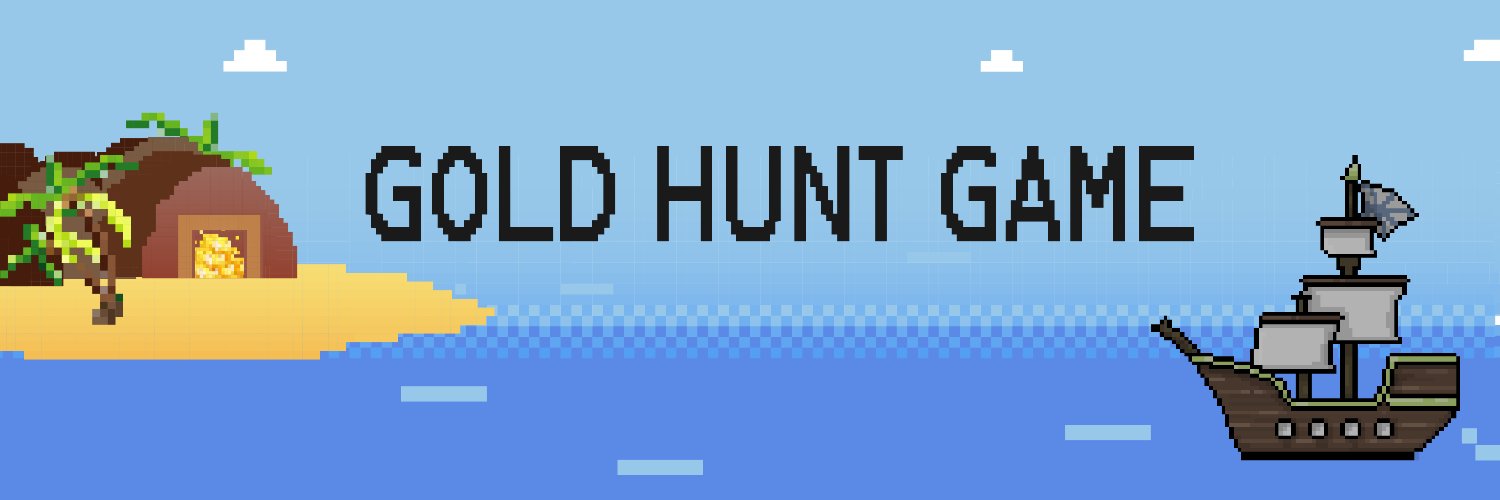 Gold Hunt Game Profile Banner