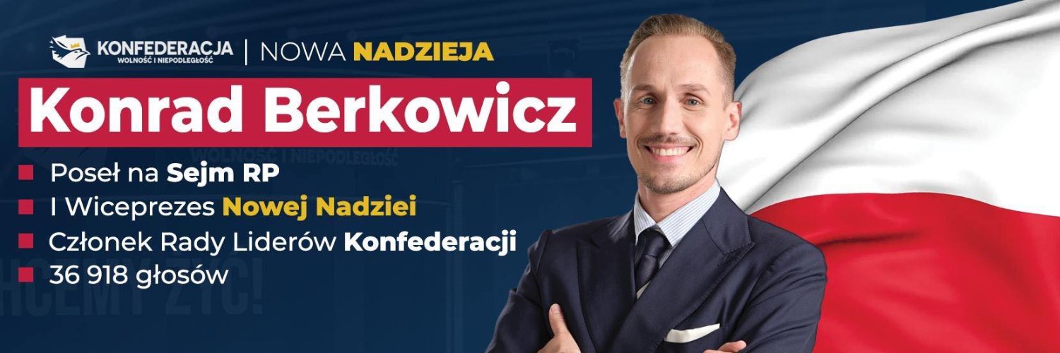 Konrad Berkowicz's banner