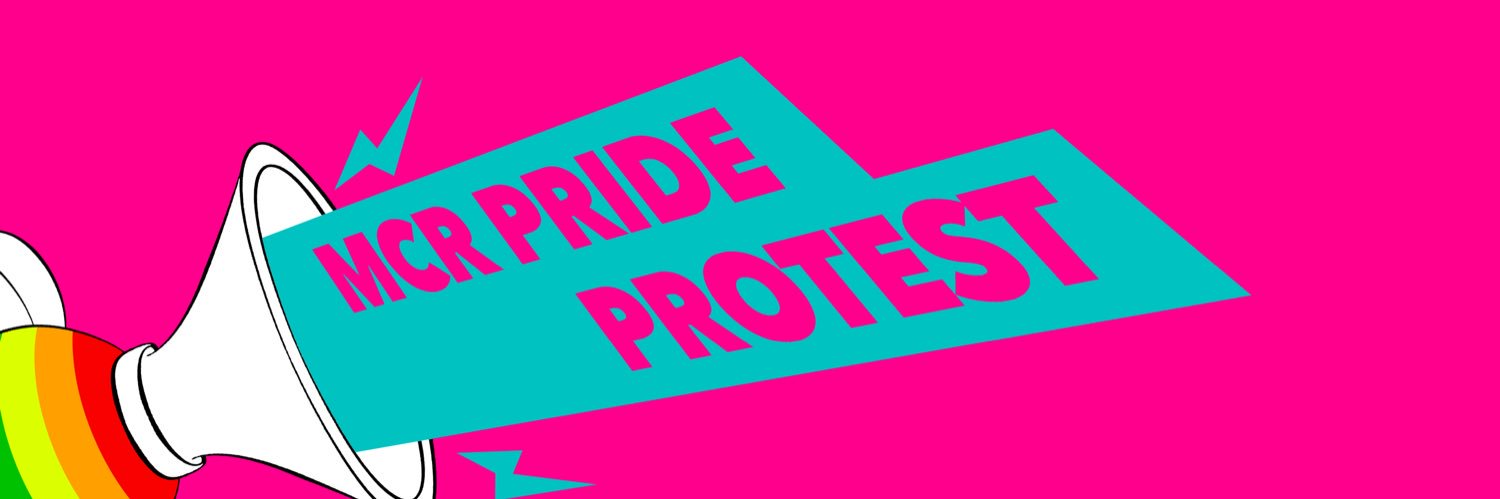 ManchesterPrideProtest banner