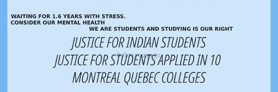 Justice For Quebec Students banner