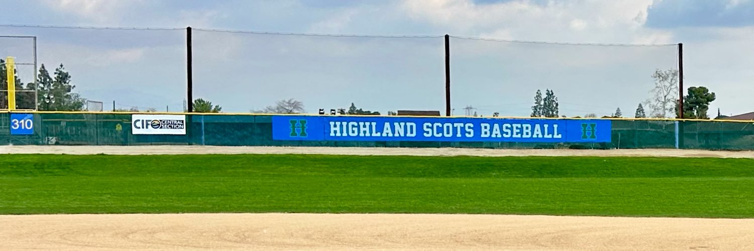 Highland Scots Baseball banner