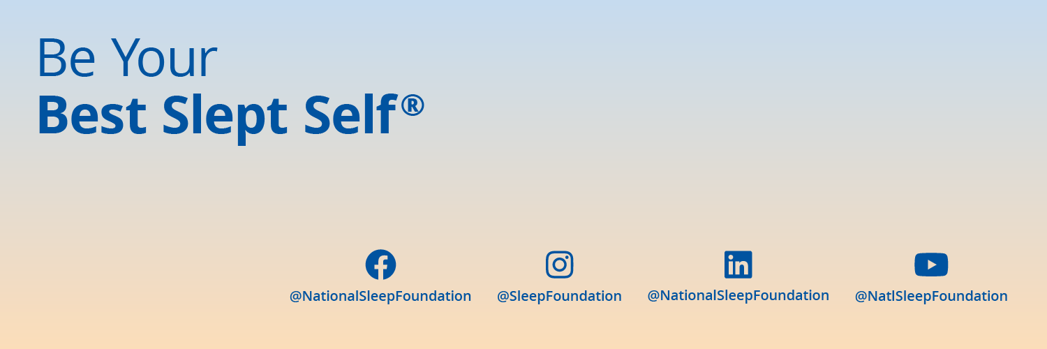 National Sleep Foundation banner