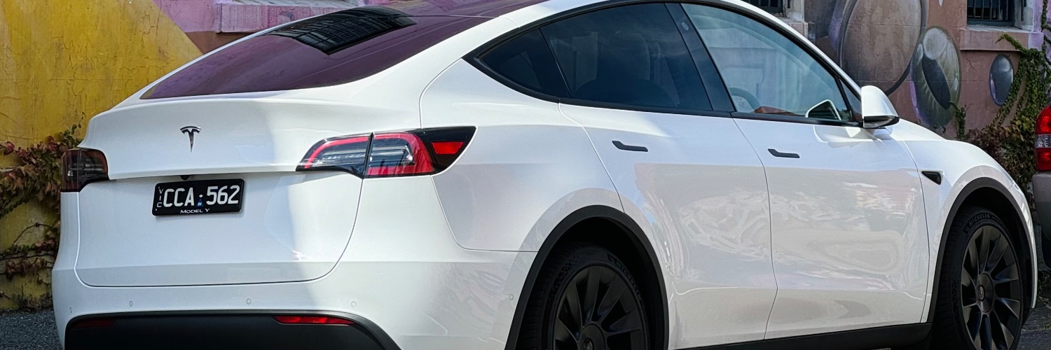 Ryan's Model Y's banner