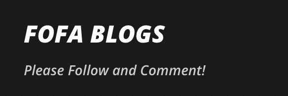 FofaBlogs's profile banner image