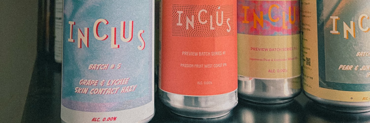 inclus wine and brewing (アンクリュ) banner