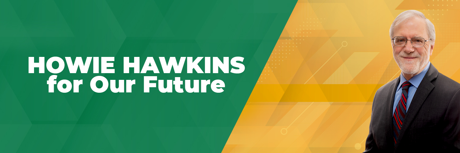 Howie Hawkins's banner