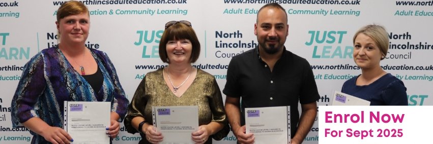 North Lincs Adult Education & Community Learning banner