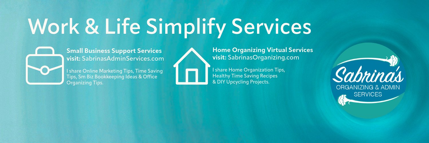 Sabrina at Sabrina's Org & Adm Services banner