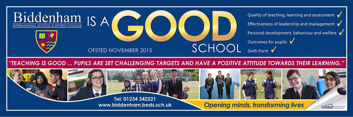 Biddenham GCSE PE banner