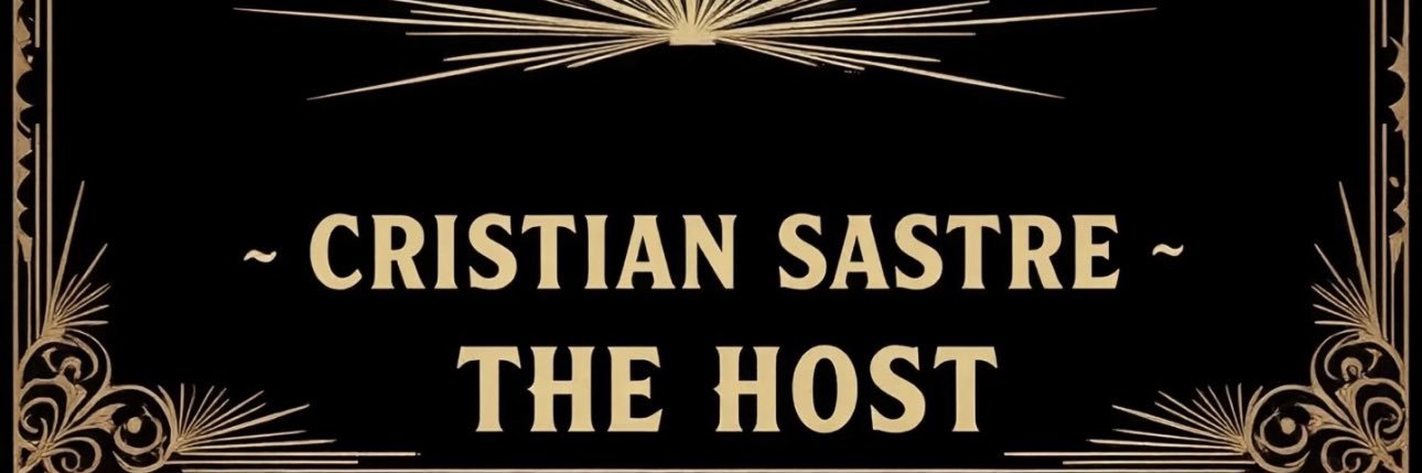 CRISTIAN SASTRE · THE HOST banner