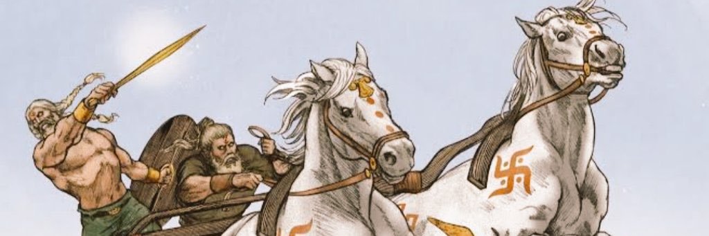 Mammoth rider's banner