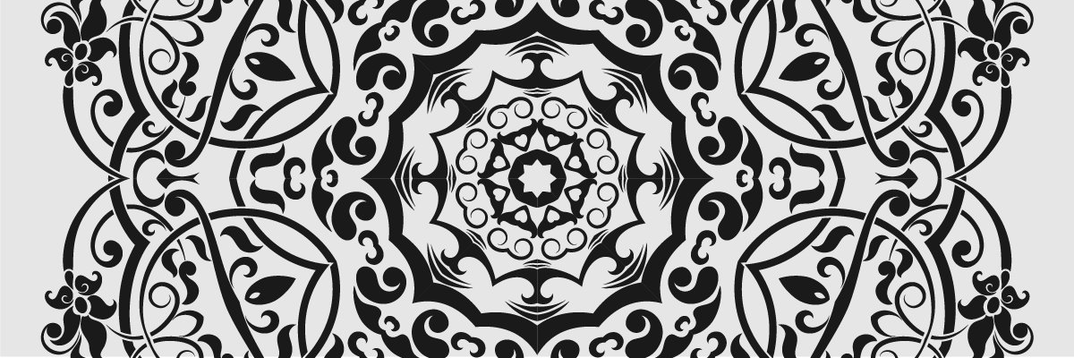 Golden Flower Mandala banner