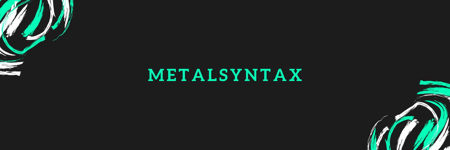 MetalSyntax's profile banner image