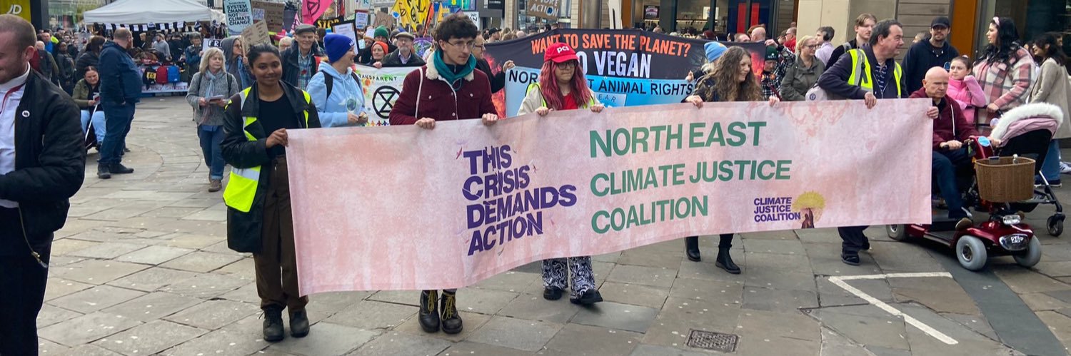 ClimateJusticeCoalition North East banner
