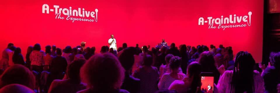 Comedian A-Train banner