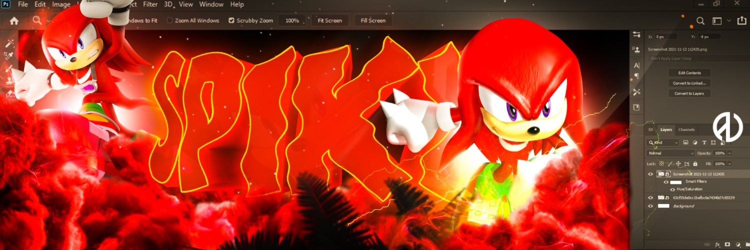 spiky banner