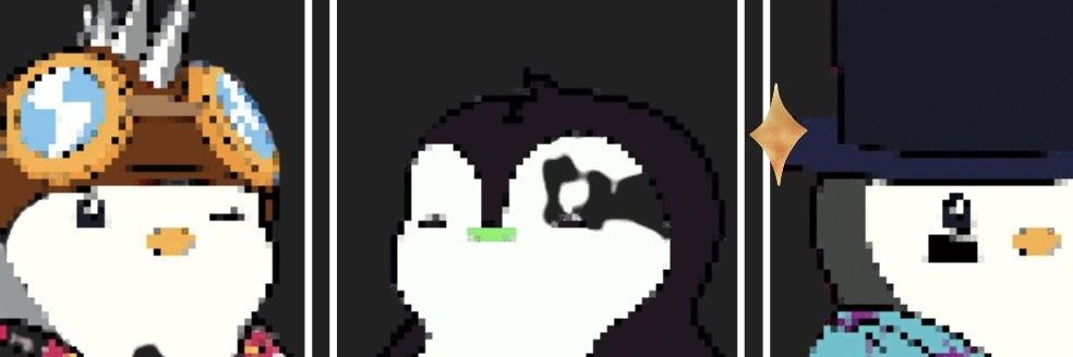 Pixel Pudgy Penguins banner
