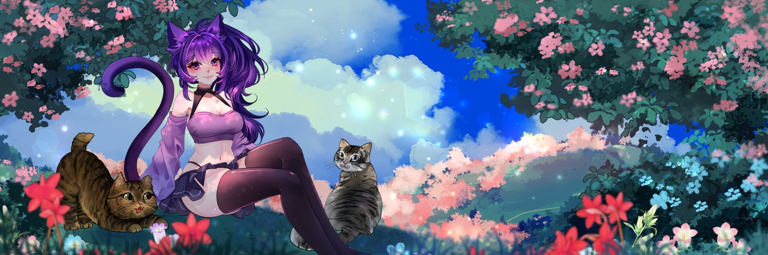 Kat 💜 🥜 banner