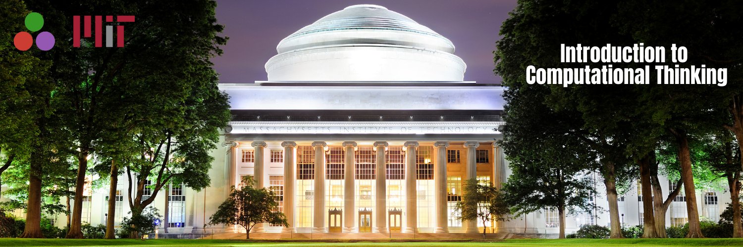 MIT's Intro to Computational Thinking banner