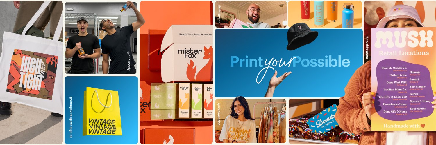 Vistaprint's profile banner image