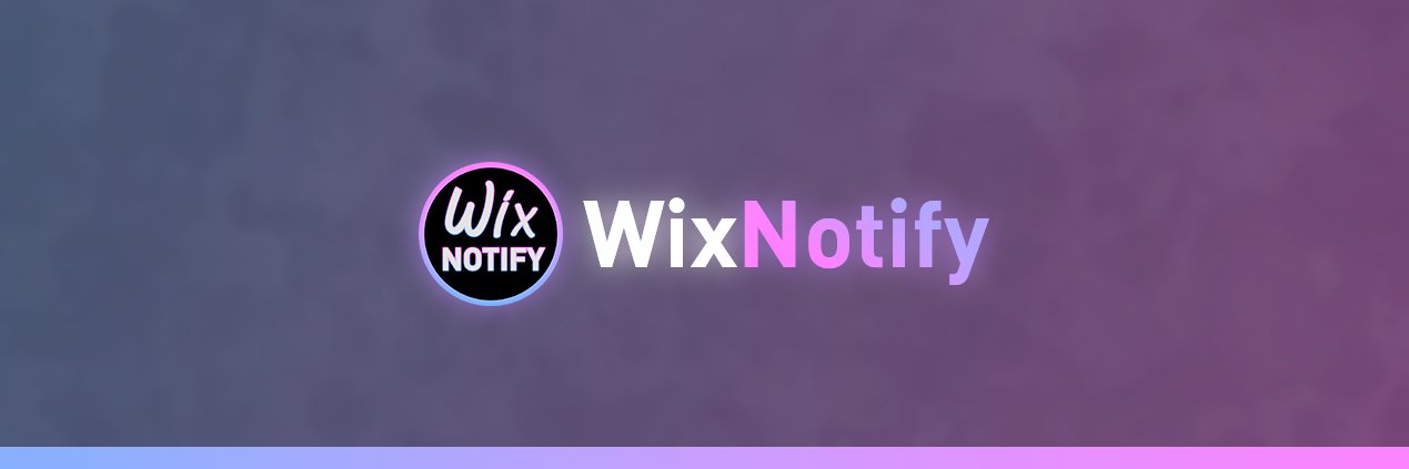 WixNotify banner