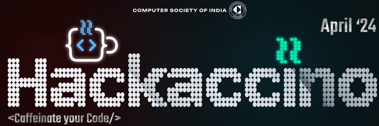 CSI BU #Hackaccino banner