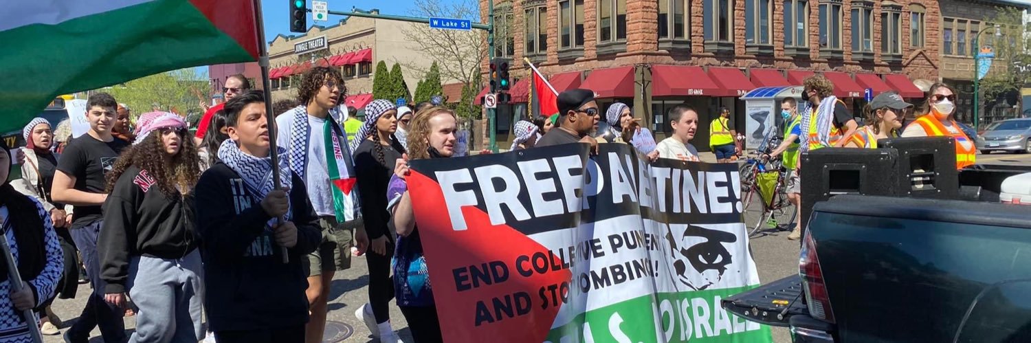 MN Anti-War Committee's banner