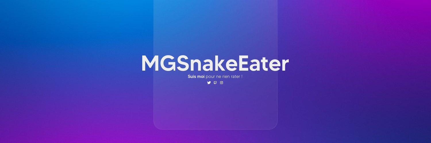 MGSnakeEaterTV's profile banner image
