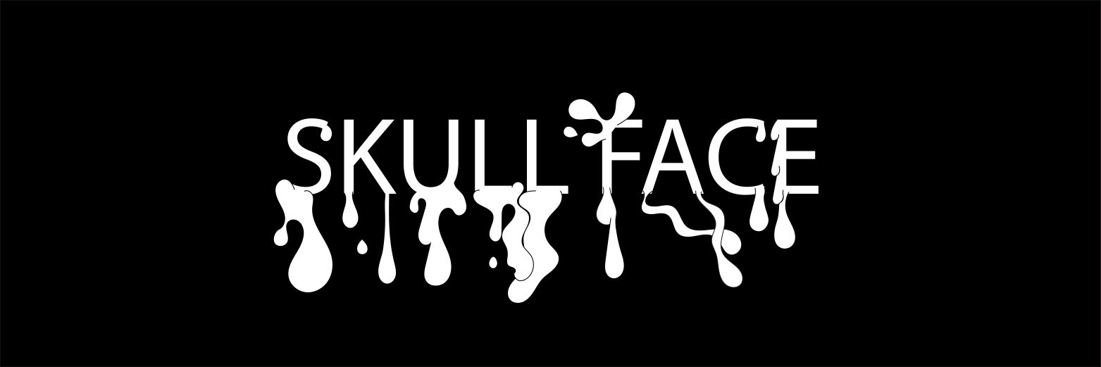 Skull face banner