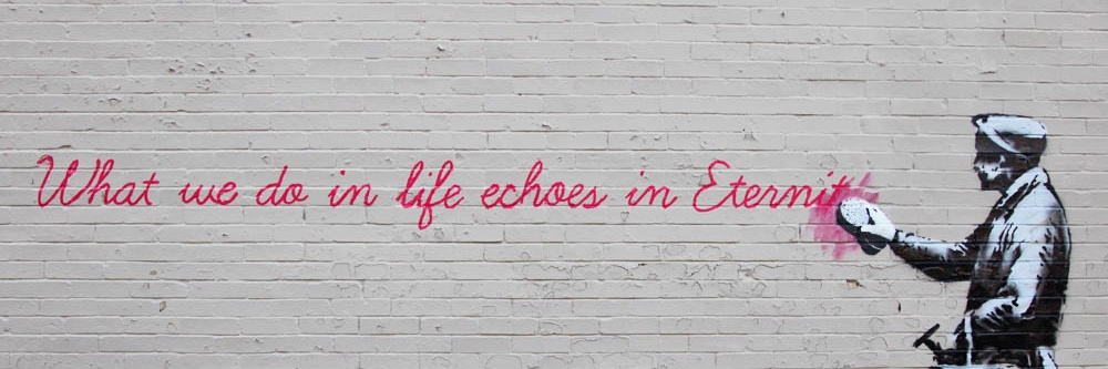 Banksy banner