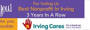 Irving Cares banner