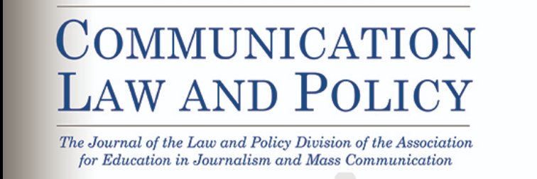 Communication Law and Policy banner