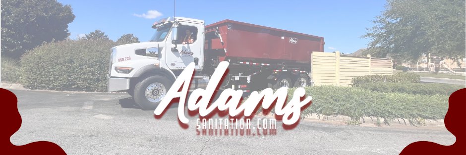 Adams Sanitation banner