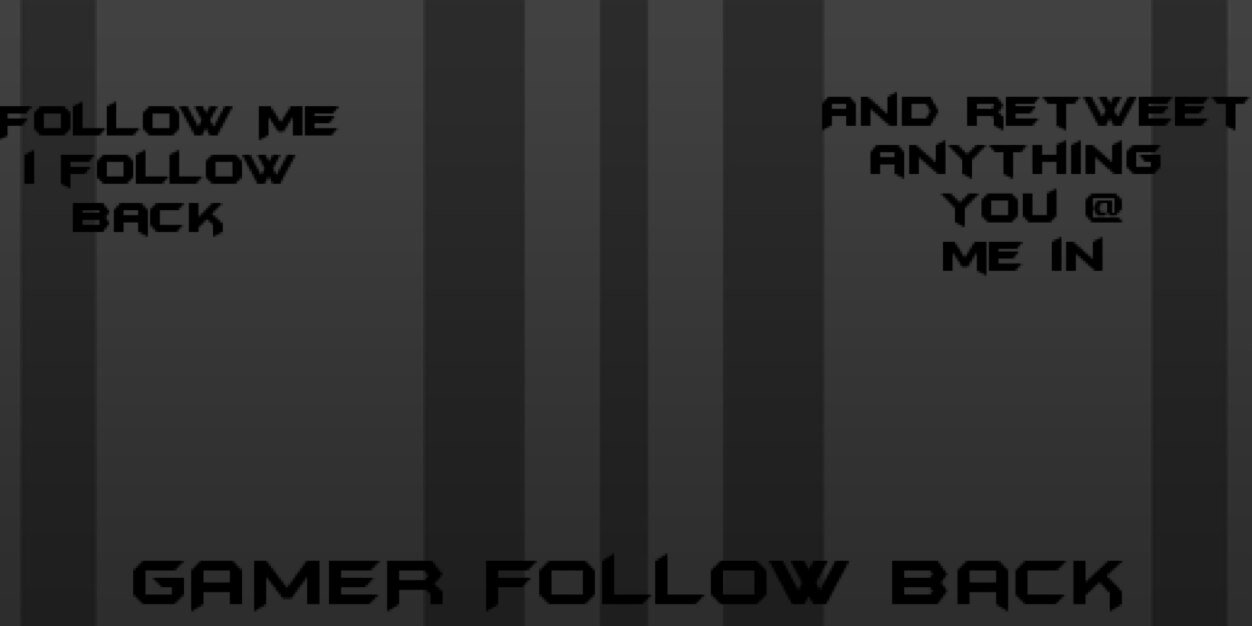 Gamer Follow Back banner