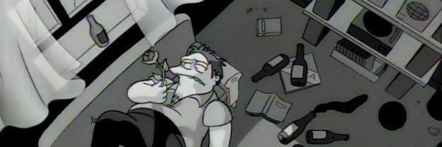 una chica reflejando su deterioro mental en twiter banner