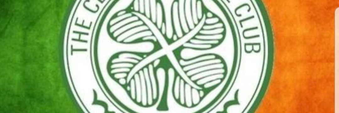 Anton Rogan White Celtic Supporters Club Clydebank banner