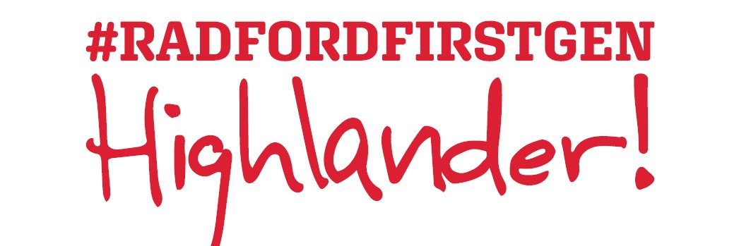 The First-Gen Center at Radford University banner