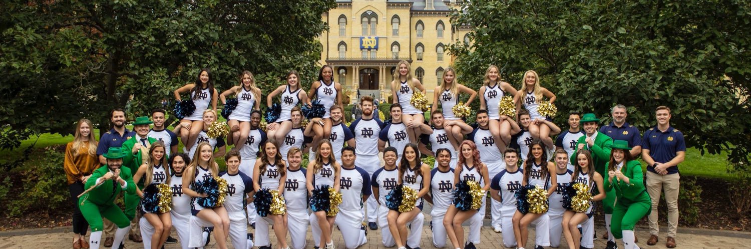 Notre Dame Cheer ☘ banner