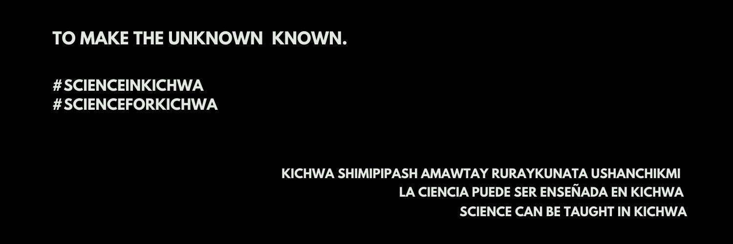 Science for Kichwa banner