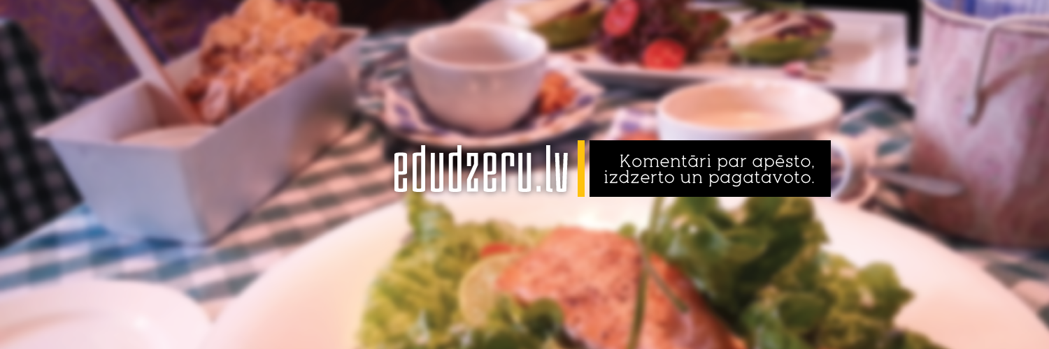 Ēdu, dzeru, gatavoju banner