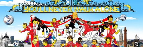 Simpsons Liverpool banner