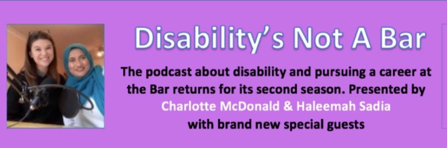 Disability's Not A Bar - Podcast banner