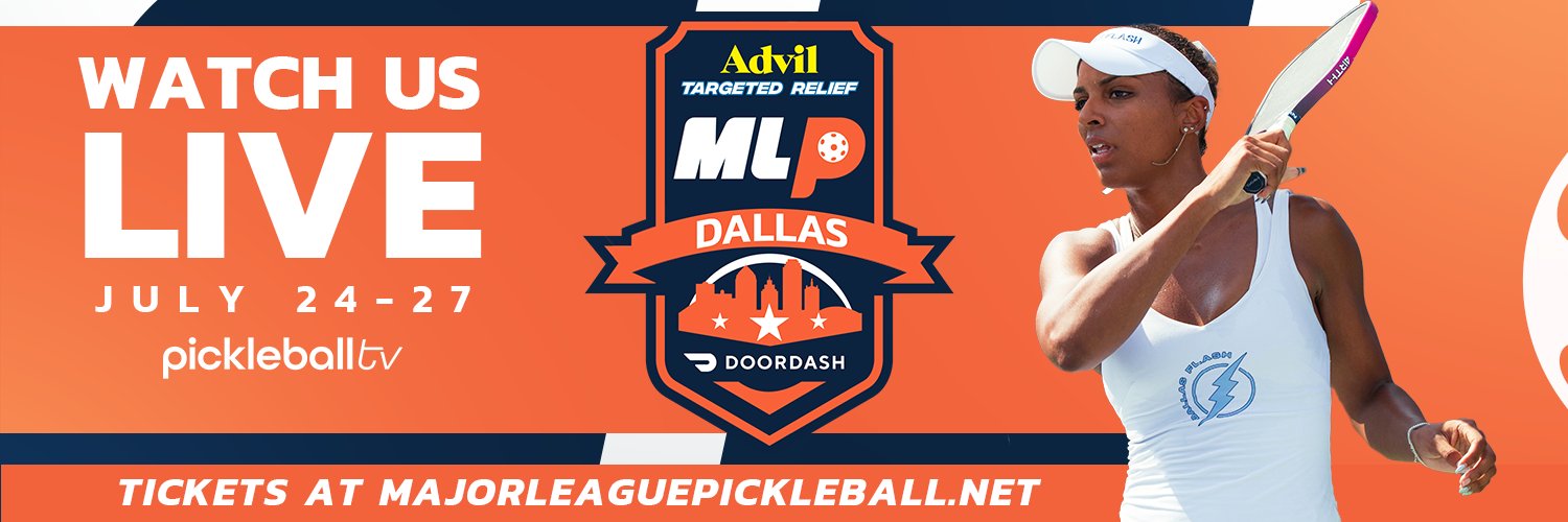 Major League Pickleball's banner
