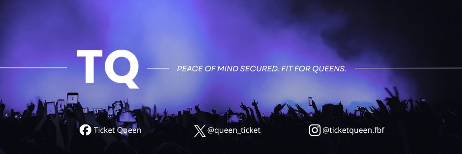 Ticket Queen | Peace of mind secured banner